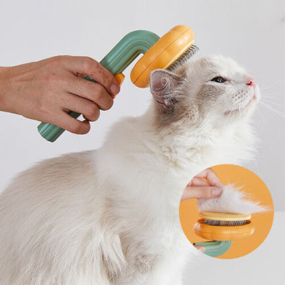 Pet Pumpkin Brush, Pet Grooming Self Cleaning Slicker Brush