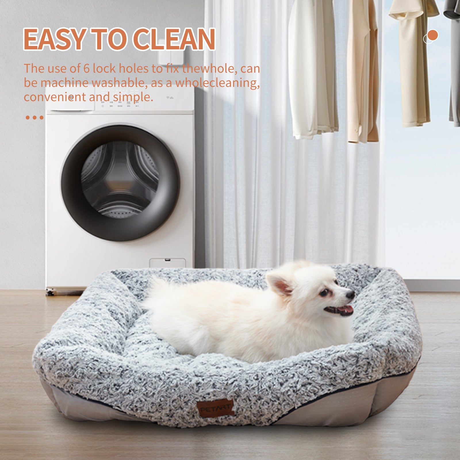 Cushion Calming Dog Sofa Beds Anti-Anxiety Machine Washable Cat Beds