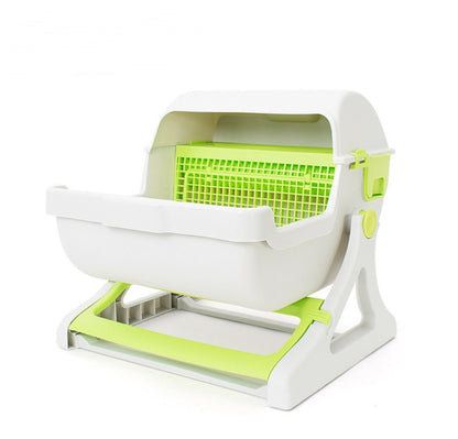 Cat toilet pet toilet semi-enclosed litter box